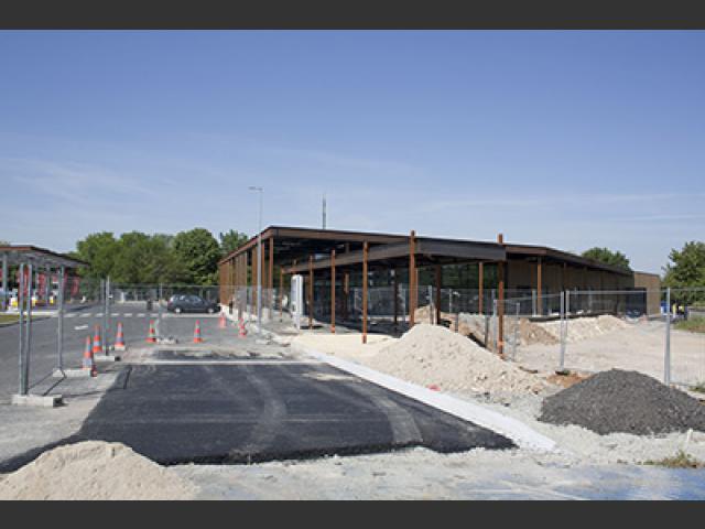 Chantier station autoroute